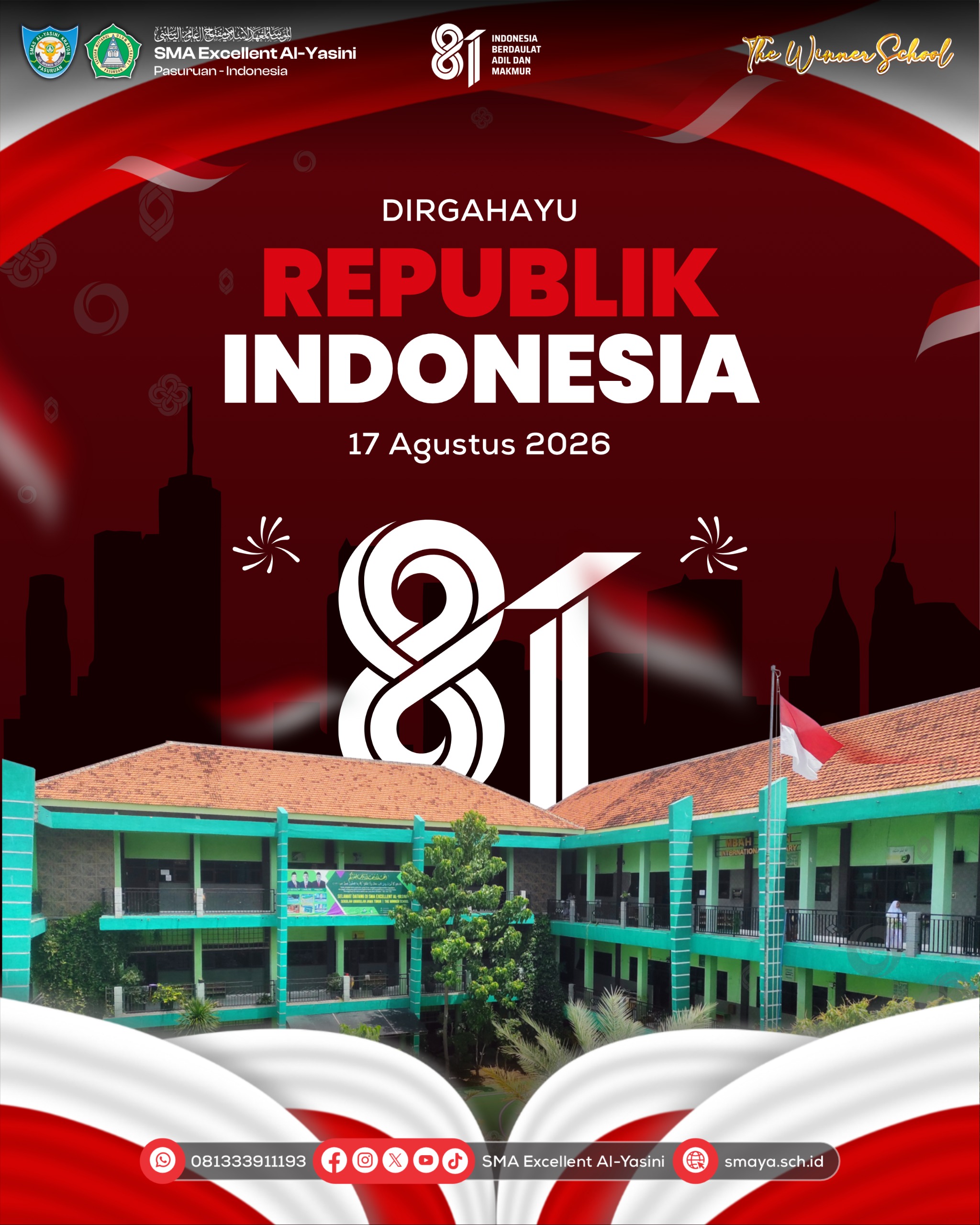 UPACARA PENGIBARAN BENDERA Dalam Rangka Peringatan HUT KE-81 RI