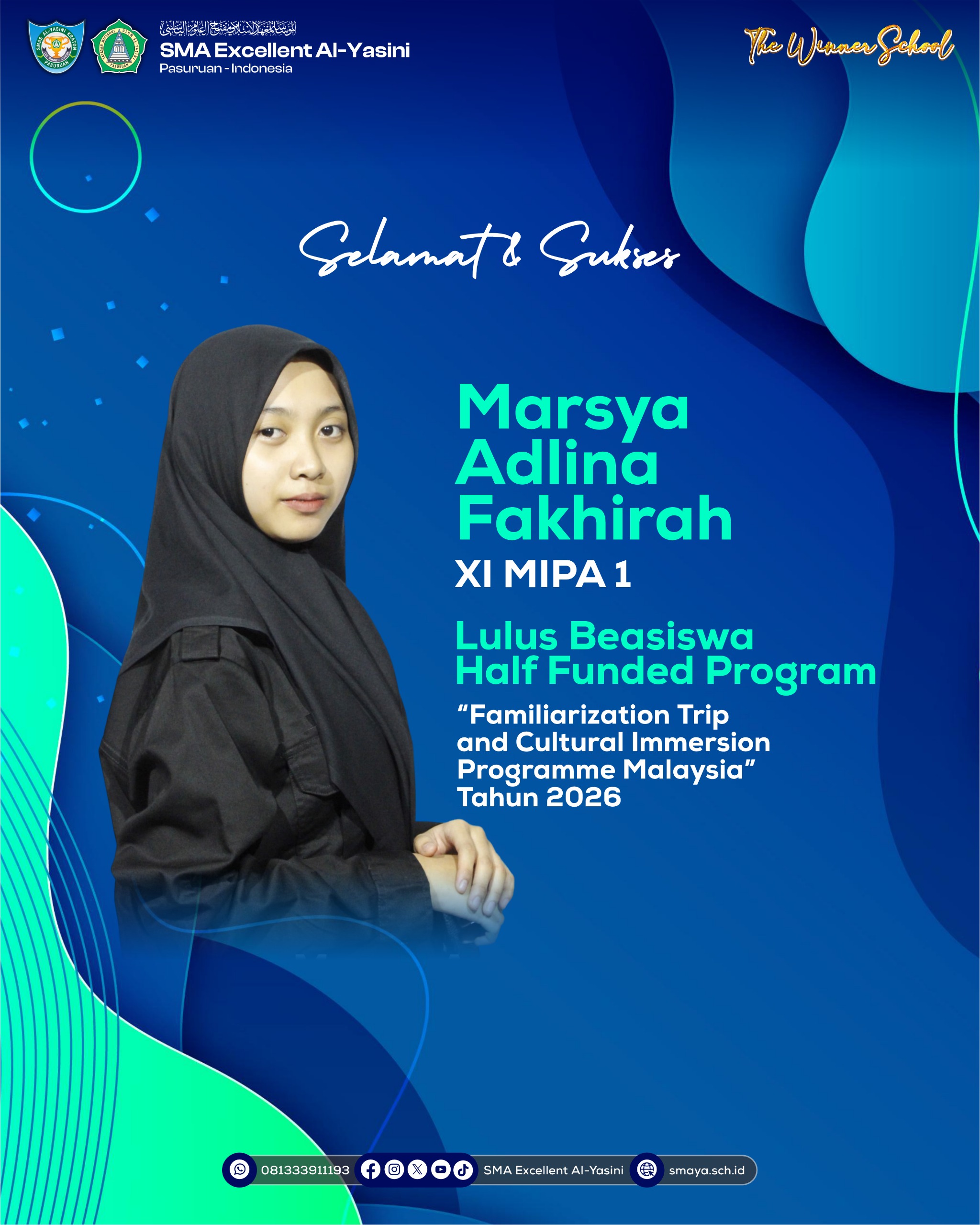 Siswa SMA Excellent Al-Yasini Go International: Raih Beasiswa ke Malaysia!